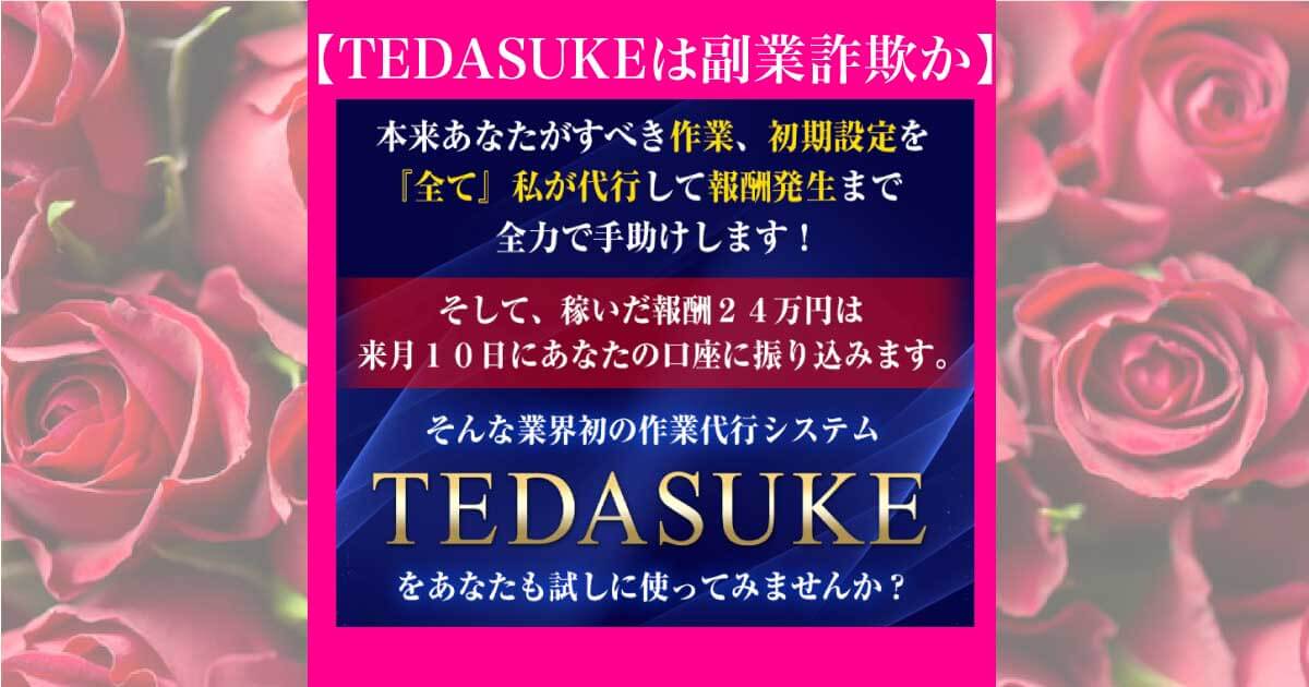 TEDASUKE(テダスケ)は副業詐欺か